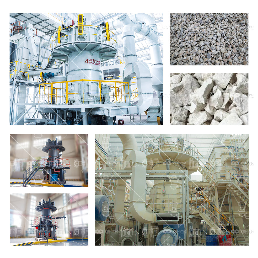 Comparison table of MTW, MTM, LM, LUM, XZM, and Raymond mills